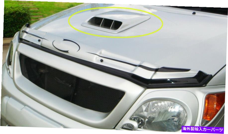 クロームカバー トヨタハイラックスMK6ビーゴフォーチュナーのクロムフードスクープエアフローベントカバー05-12 CHROME HOOD SCOOP AIR FLOW VENT COVER FOR TOYOTA HILUX MK6 VIGO FORTUNER 05-12