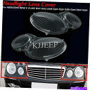 クロームカバー ペアヘッドライトクリアレンズカバーメルセデスベンツEクラスW211 02-08 USの交換 Pair Headlight Clear Lens ...