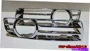 クロームカバー クライスラー300 2005-2010フロントバンパーフォグライトランプカバークロムトリム Chrysler 300 2005-2010 Fro...