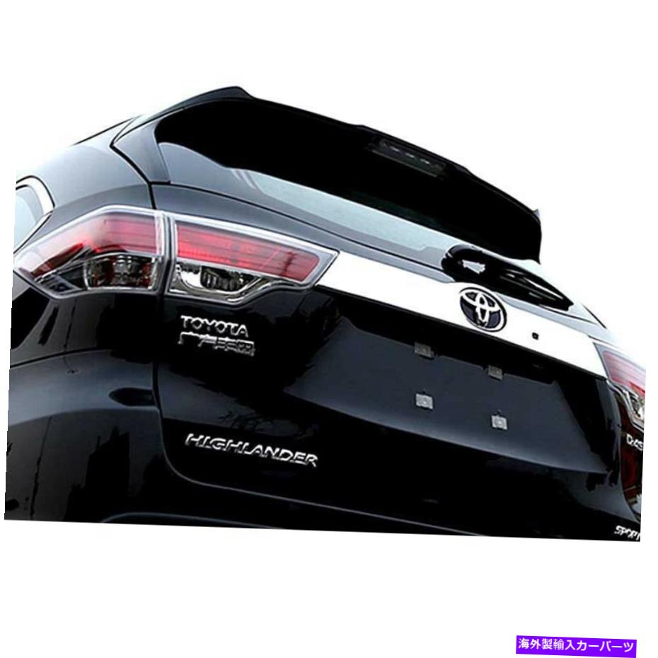 ५С 2014-2019ȥ西ϥߥ顼ABSꥢȥ󥯥ȥ꡼ޡСȥ For 2014-2019 Toyota Highlander Mirror Chrome ABS Rear Trunk Streamer Cover Trim