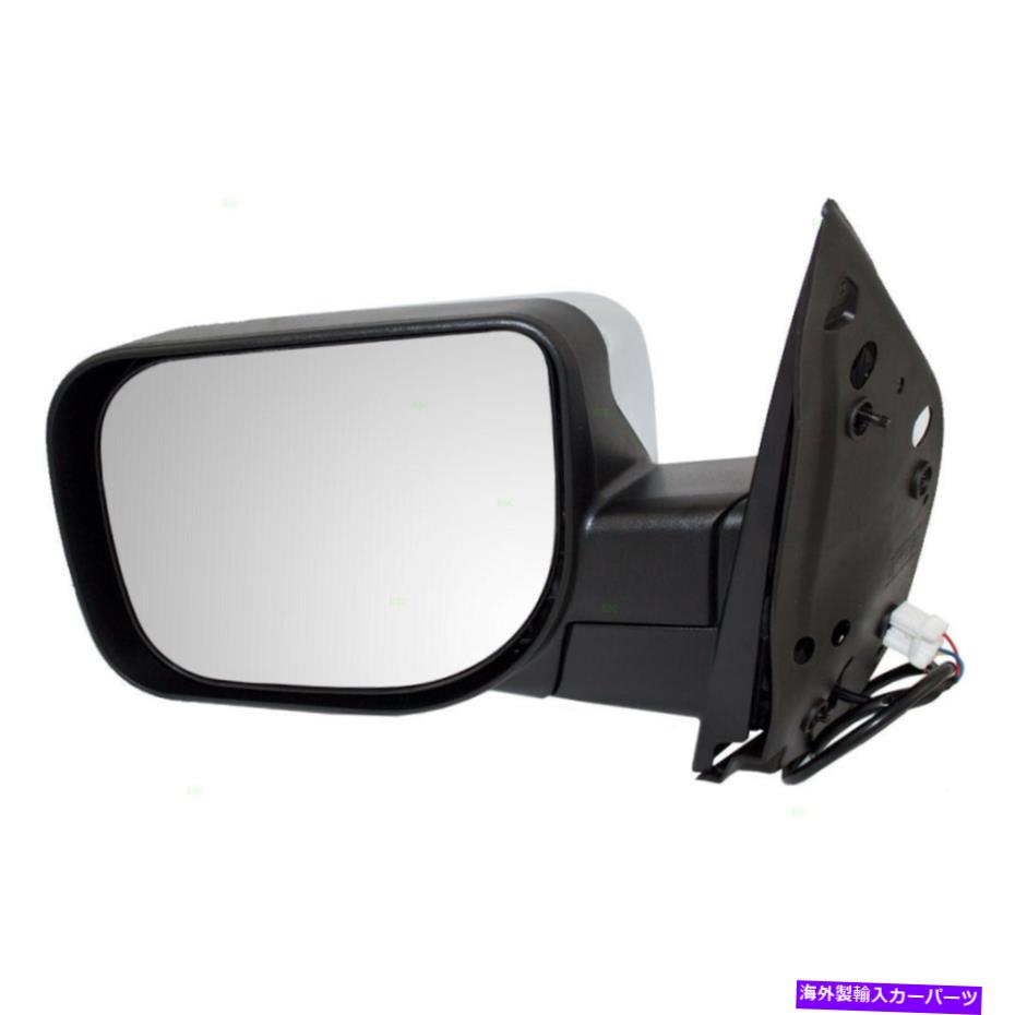 クロームカバー 新しいドライバーパワーサイドビューミラークロムインフィニティQX56日産アルマダタイタン New Drivers Power Side View Mirror Chrome for Infiniti QX56 Nissan Armada Titan