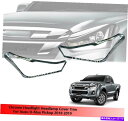 クロームカバー Chrome HeadlightヘッドランプカバーTRIM ISUZU D-MAX DMAX 2018 2019 2020の使用 Chrome Headlight Headlamp Cover Trim Use For Isuzu D-Max Dmax 2018 2019 2020