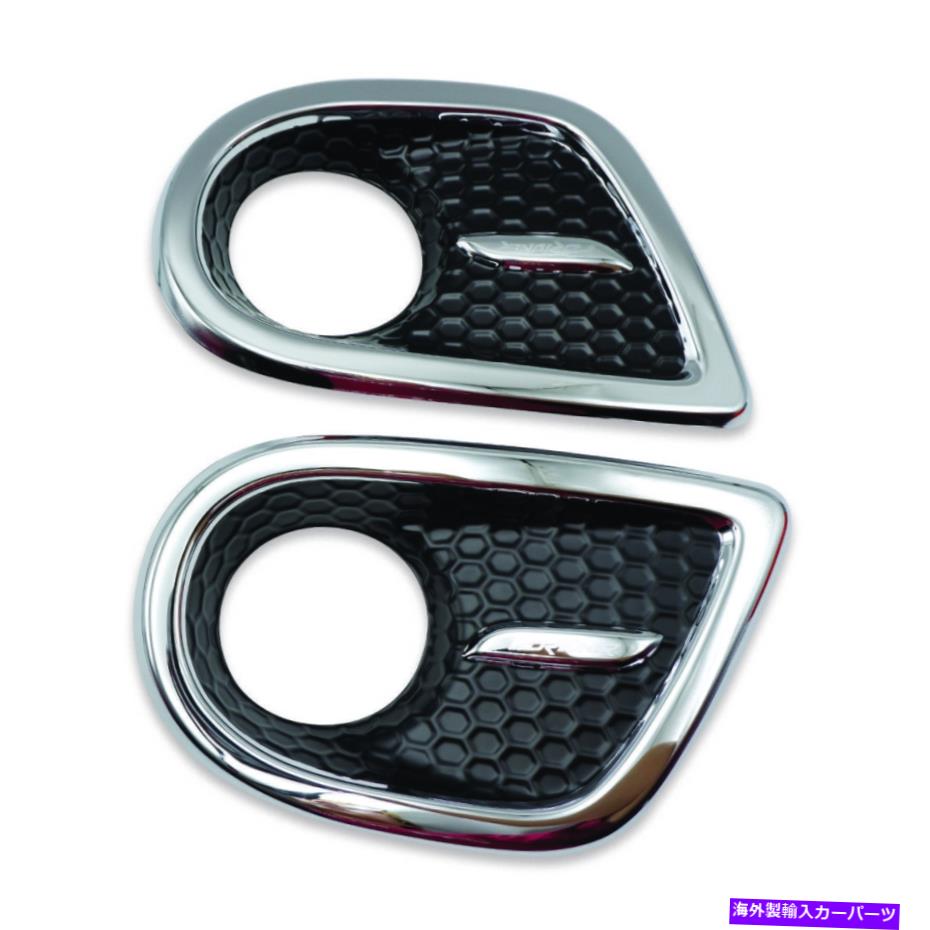 クロームカバー トヨタフォーチュナー2005 08 10 SUVフィットフォグランプライトカバーブラッククロム Fits Toyota Fortuner 2005 08 10 Suv FITT Fog Lamp Light Cover Black Chrome