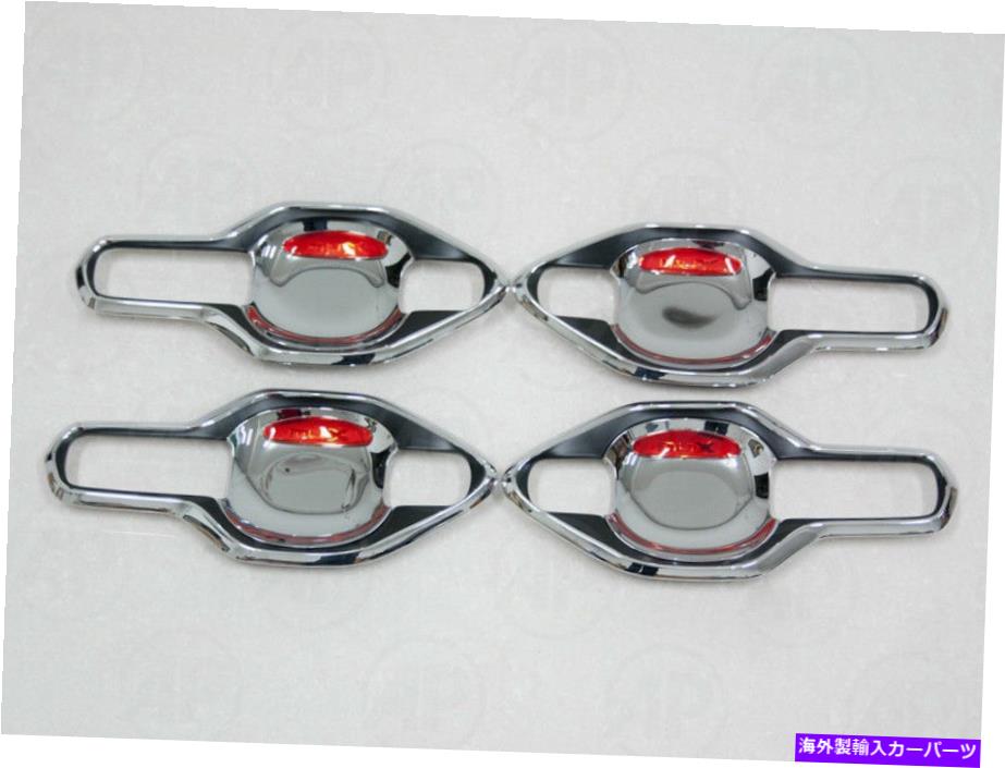 クロームカバー Chromeハンドルボウルインサート4PCSフィットISUZU MUX MU-X 2016-2018 Chrome Handle Bowl insert 4Pcs Fit Isuzu Mux MU-X 2016-2018