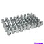 ५С ͥå33mm / 32mm 60pcs饰ʥåȥСե󥸤Ǥͤ줿ʢ Generic 33mm / 32mm 60pcs Chrome Lug Nut Covers ABS Threaded with Flange