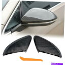 クロームカバー フォルクスワーゲンVWゴルフ7 MK7 7.5 GTI R 14-19カーボンファイバーウィングミラーカバーキャップ用 For Volkswagen VW Golf 7 MK7 7.5 GTI R 14-19 Carbon Fiber Wing Mirror Cover Caps(2)