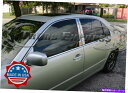 クロームカバー フィット:2001-2006レクサスLS 430 4PCクロムピラーポストトリムステンレスドアカバー fit:2001-2006 Lexus LS 430 4Pc Chrome Pillar Post Trim Stainless Door Cover(2)