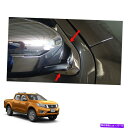 クロームカバー フロントウィンドウ柱カバーChrome 2 4ドアNISSAN NP300 NAVARA FIT 2015 16 17 Front Window...