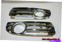 クロームカバー クライスラー300フロントバンパーフォグライトランプカバークロムトリム2005-2010 Chrysler 300 Front Bumper F...