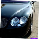 クロームカバー Bentley Continental GT 2Dのクロムヘッドライトワッシャーカバートリム Chrome Head Light Washer Cover Trim For Bentley Continental GT 2D