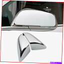 クロームカバー ABSクロームバックビューサイドドアミラーカバートリムテスラモデルX 2016-2019用 ABS Chrome Rearview Side Door Mirror Cover Trim 2pcs for Tesla Model X 2016-2019