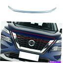 クロームカバー 日産ローグ2021 2022クロムフロントフードボンネットリップモールディングストリップカバートリム For Nissan Rogue 2021 2022 Chrome Front Hood Bonnet Lip Molding Strip Cover Trim(2)