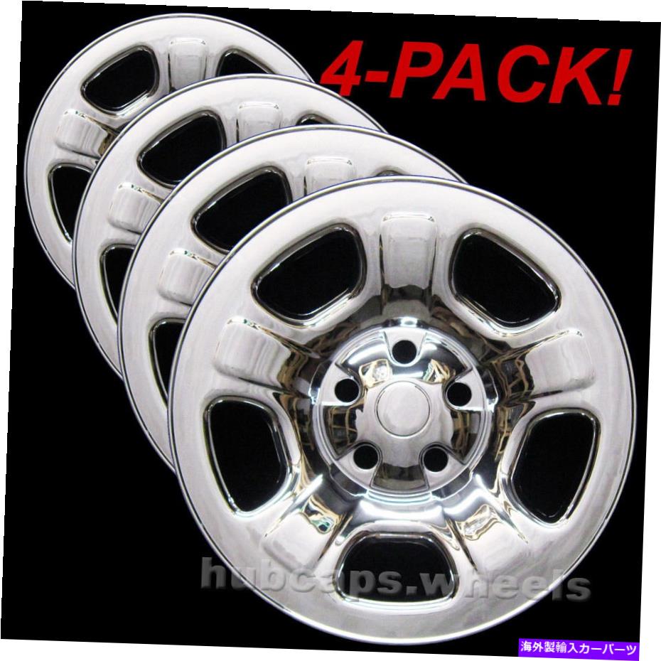 クロームカバー Jeep Liberty 2002-2007 Chrome Wheel Skin Covers -4の真新しいセット Jeep Liberty 2002-2007 Chrome Wheel Skin Covers - Brand New Set of 4