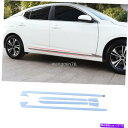 クロームカバー 日産セントラ2020-22ステンレスクロムサイドドアボディモールディングカバートリム6p For Nissan Sentra 2020-22 Stainless Chrome Side Door Body Molding Cover Trims 6P(2)