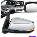 クロームカバー フィット16-17トヨタタコマ駆動の加熱ドライバーサイドドアミラー Fit 16-17 Toyota Tacoma Powered Heated Driver Side Door Mirror Left TO1320360