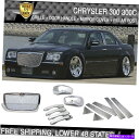 クロームカバー 適合05-10クライスラー300 300Cフロントグリルドアハンドル+ミラーカバー+柱パネル Fits 05-10 Chrysler 300 3...