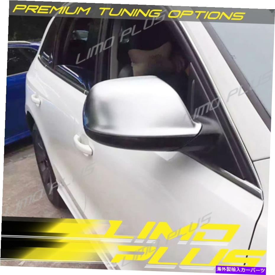 ५С ǥQ5Υޥåȥߥ顼Сå8R SQ5 09-17 Q7 10-15졼󥢥 Matt Chrome Mirror Cover Caps For AUDI Q5 8r SQ5 09-17 Q7 10-15 With Lane Assist