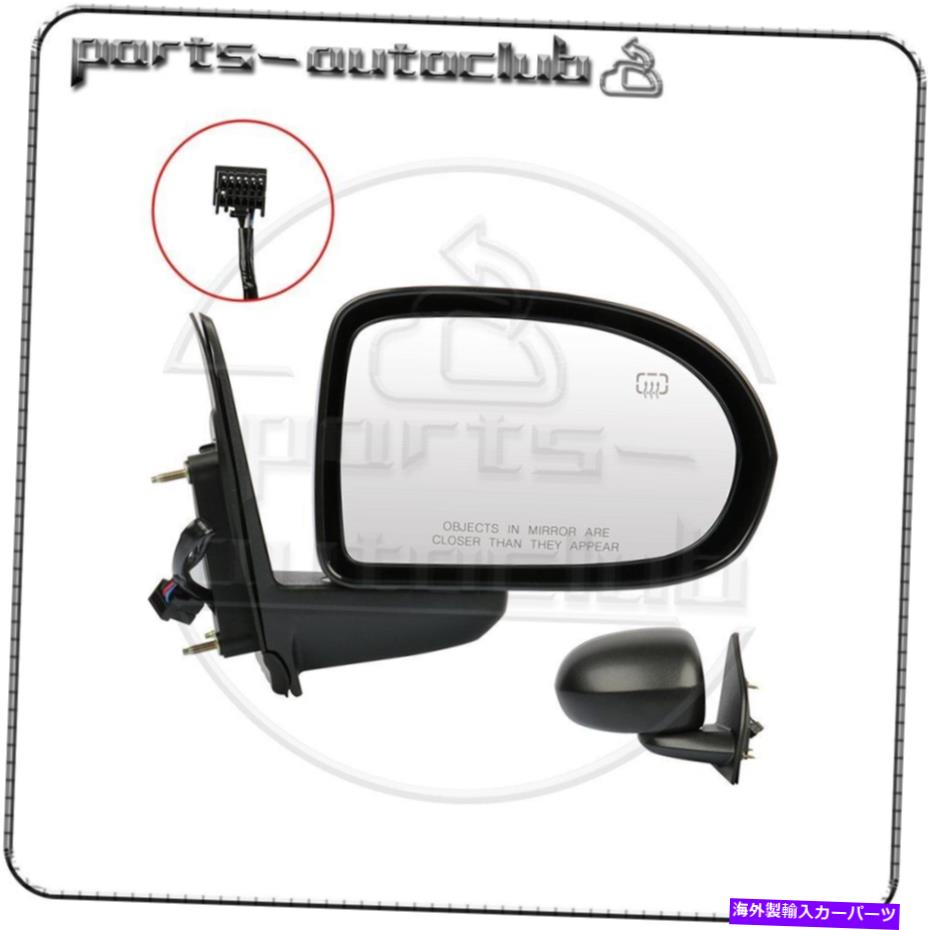USミラー 2007-2014ジープコンパス右側ミラーブラックマニュアルフォールドパワー加熱 For 2007-2014 JEEP COMPASS Right Side Mirror Black Manual Fold Power Heated