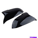 USミラー BMW F01 F10 E60/E61 LCI 2014-18ペアのグロスブラックM5スタイルサイドミラーカバー Gloss Black M5 Style Side Mirror Cover for BMW F01 F10 E60/E61 LCI 2014-18 Pair