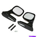 USミラー 2xカーピックアップオートSUVリアビューミラー左右側ブラックユニバーサルプラスチック 2X Car Pickup Auto SUV Rear View Mirror Left Right Side Black Universal Plastic