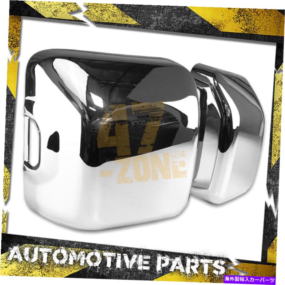 USミラー 2018-2020のジープラングラーJLクロム上部半サイドミラーカバーオーバーレイキャップ For 2018-2020 Jeep Wrangler JL Chrome Top Half Side Mirror Cover Overlay Cap