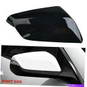 USミラー 右バックビューサイドミラーカバーグロスブラックプラスチック品質耐久性実用的 Right Rearview Side Mirror Cover Gloss Black Plastic Quality Durable Practical