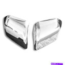 USミラー 15-17用フォードF150クロムABSプラスチック上半分ミラーカバーオーバーレイトリムキャップ For 15-17 Ford F150 Chrome ABS Plastic Top Half Mirror Cover Overlay Trim Cap