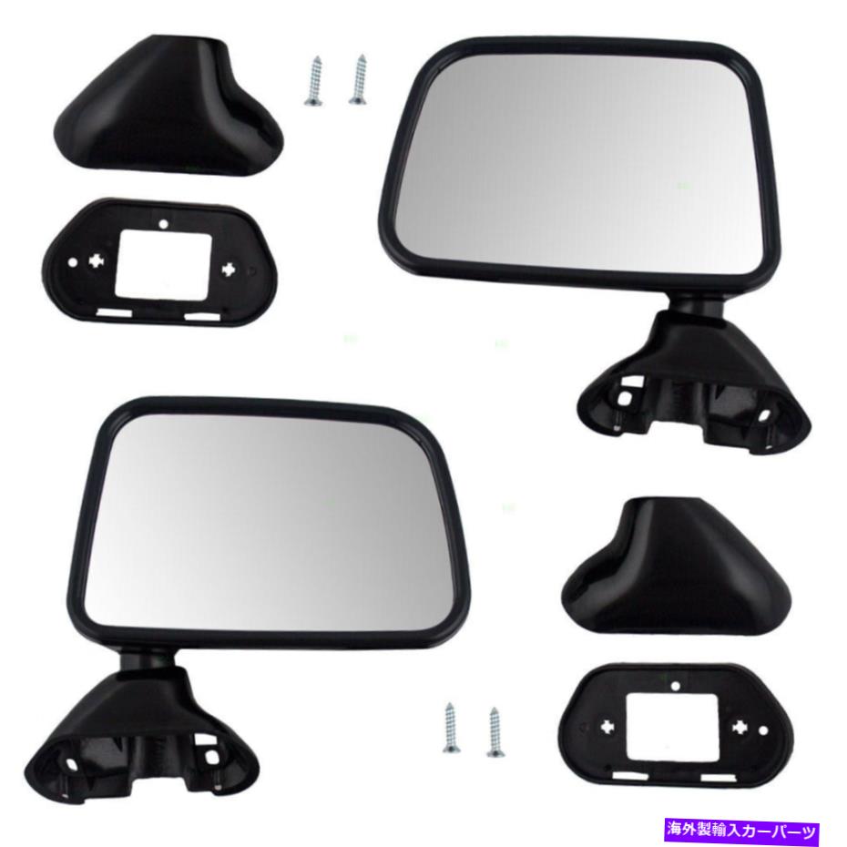 USミラー トヨタピックアップ89-95 w/ベントウィンドウセットサイドビューマニュアルテクスチャーミラ..