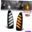 USミラー 03-07 Ford F250 -F550 SuperdutyのスモークLEDサイドミラーライトキットスイッチバック Smoked LED Side Mirror Light Kit Switchback For 03-07 Ford F250 - F550 SuperDuty