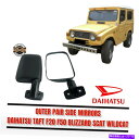 USミラー ダイハツタフトF20 F50ブリザードスキャットワイルドキャットアウターペアサイドミラーミラー DAIHATSU TAFT F20 F50 BLIZ...
