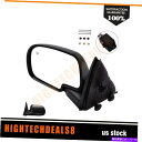 USミラー 左サイドミラーパワーヒートマニュアル2000-02シボレーGMCブラックのための水たまりランプ Left Side Mirror Power Heat Manual Fold Puddle Lamp For 2000-02 Chevy GMC Black