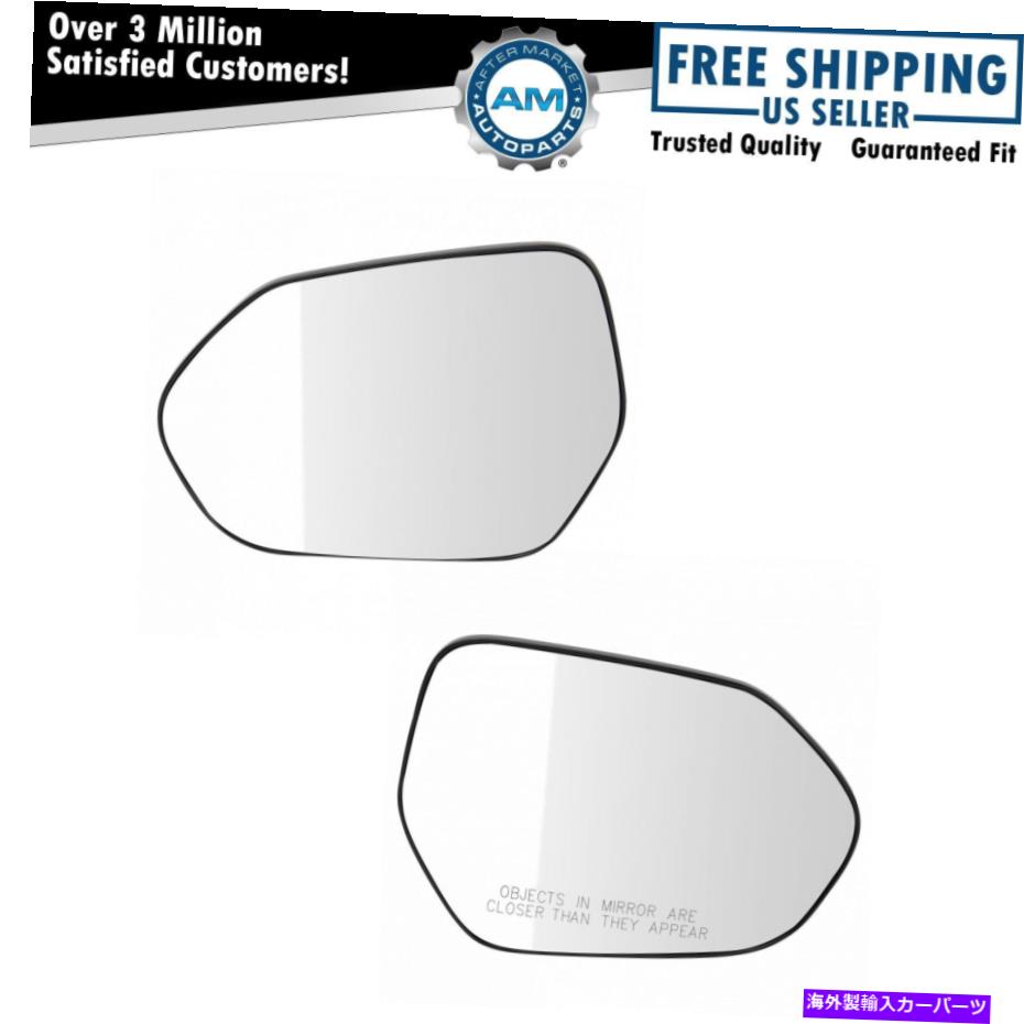 USミラー 外装側のビュードアミラーガラスBSDなしで加熱 Exterior Side View Door Mirror Glass Heated Without BSD US Built Pair for Camry