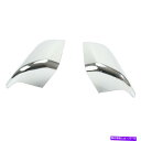 USミラー 15-19フォードF-150ピックアップABSプラスチック2 PCの上半分クロムサイドミラーカバー Top Half Chrome Side Mirror Covers for 15-19 Ford F-150 Pickup ABS Plastic 2 Pcs