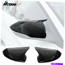 USミラー フィット21-22ヒュンダイエラントラ4DカーボンファイバープリントABS背面ビューサイドミラーカバー Fits 21-22 Hyundai Ela...