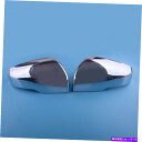 USミラー 2PCSクロムサイドバックミラーカバートリムスバルフォレスタークロストレックXVにフィット 2Pcs Chrome Side Rearview Mirror Cover Trim Fit For Subaru Forester Crosstrek XV