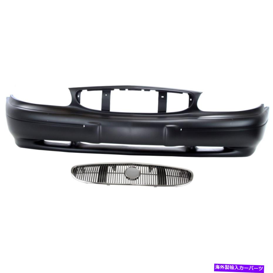 クロームカバー 1999-02ビュイックセンチュリーフロントセダンのクロムグリルのバンパーカバーキット Bumper Cover Kit For 1999-02 Buick Century Front Sedan Primed with Chrome Grille