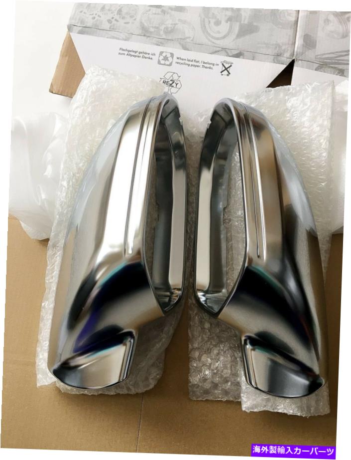 ५С ǥA6 C7 2012-18 S6 RS6ޥåȥ०󥰥ߥ顼Сå׸ѥեå Audi A6 C7 2012-18 S6 RS6 Matt chrome wing mirror cover Caps Replacement-OEM fit
