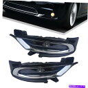 クロームカバー 2015-2021のLED Chromeカバーフォグライトランプクライスラー300左+右1ペア LED Chrome Cover Fog Lig...
