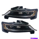 クロームカバー ペアLEDクロムカバーフォグライトランプ2015 2016-2021 for Chrysler 300左+右 PAIR LED Chrome C...
