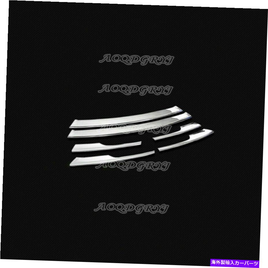 クロームカバー ABSクロムフロントグリルグリルトリップストリップカバーポルシェカイエン2011-2014 ABS Chrome Front Grilles Grill Trim Strips Cover For Porsche Cayenne 2011-2014