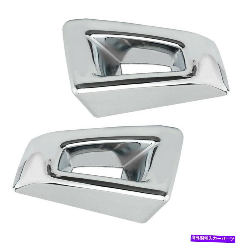 ५С 2PCSեȥХѡʡСȥ७åץϥޡH2 2003-09 SUV SUTŬƤޤ 2pcs Chrome Front Bumper Corner Cover Trim Cap Fit for Hummer H2 2003-09 SUV SUT