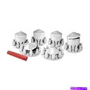 クロームカバー クロムハブカバー車軸キット33mmトラックスクリューオンフロントリアセット先導のキャップ40231 chrome hub cover axle ...