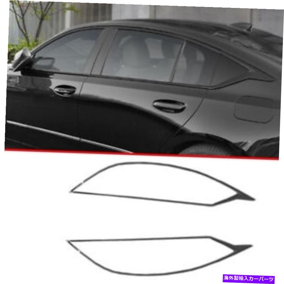 クロームカバー キャデラックCT5 2020-2022ブラックスチールカーウィンドウモールディングストリップカバートリムに適合 FIT For Cadillac CT5 2020-2022 Black Steel Car Windows Molding Strip Cover Trim