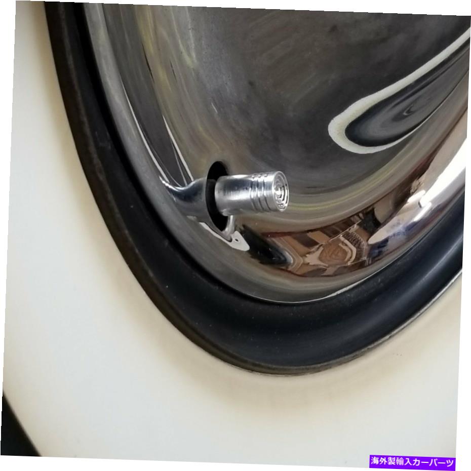 クロームカバー クロムエンジンピストン4ピースホイールタイヤバルブステムキャップカバーキットセット..