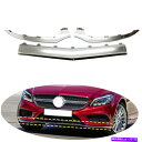 クロームカバー メルセデスベンツW218 CLS 2015-2018のフロントバンパーベゼルカバートリム、クロム、3PCS Front Bumper Bezel Cover Trim For Mercedes-Benz W218 CLS 2015-2018,Chrome,3pcs