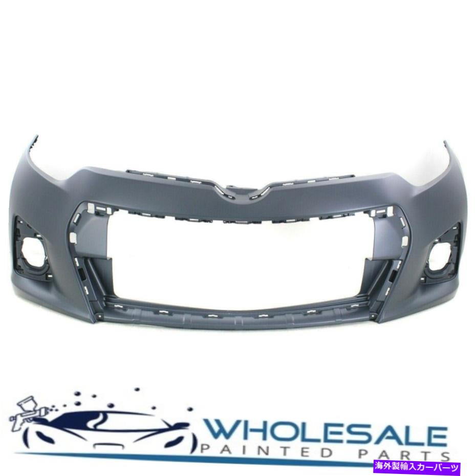 クロームカバー 2014-2016のトヨタカローラフロントバンパーS w/クロムグリルサラウンドペイント For 2014-2016 TOYOTA COROLLA Front Bumper S w/Chrome Grille Surround Painted