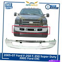 クロームカバー 2005-07 Ford F-250 F-350 Super Duty 2005 Ford Exkのフロントバンパークロムスチール Front ...