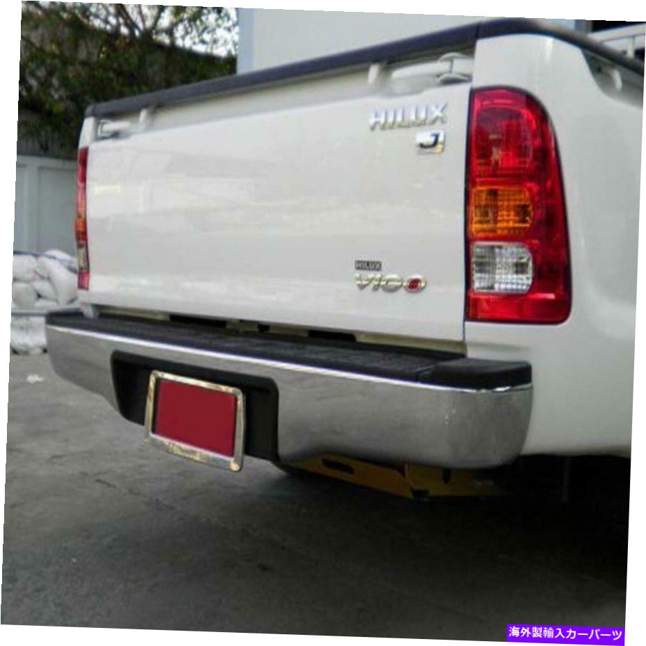 クロームカバー 米国ストックフィットトヨタハイラックスSRリアバンパーテールバッククロムスチールヴィーゴクンTGN US Stock fit Toyota Hilux SR Rear Bumper Tail Back Chrome Steel Vigo Kun Tgn