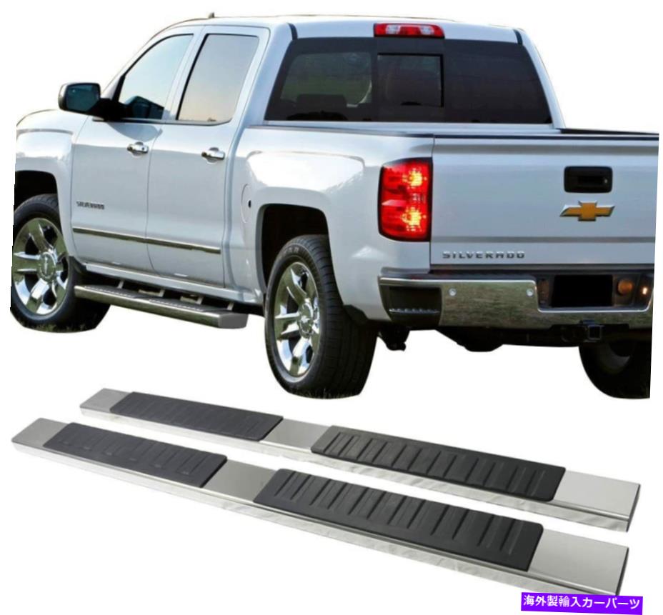 Nerf Bar 6 "2007-22トヨタツンドラダブルキャブアルミニウム合金のランニングボードNERFバー 6" Running Boards nerf Bar For 2007-22 Toyota Tundra Double Cab Aluminum Alloy