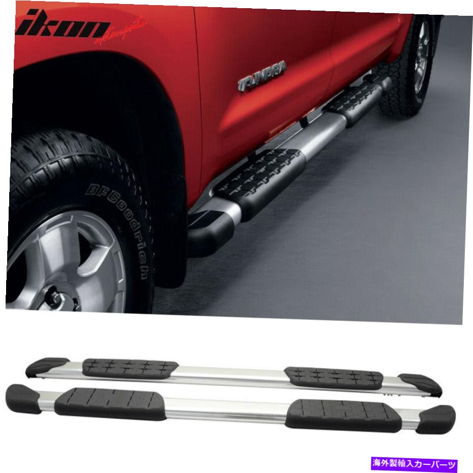 Nerf Bar フィット07-21トヨタツンドラOEスタイルクルーマックスキャブサイドステップバーランニングボード2PC Fits 07-21 Toyota Tundra OE Style Crewmax Cab Side Step Bar Running Board 2PC